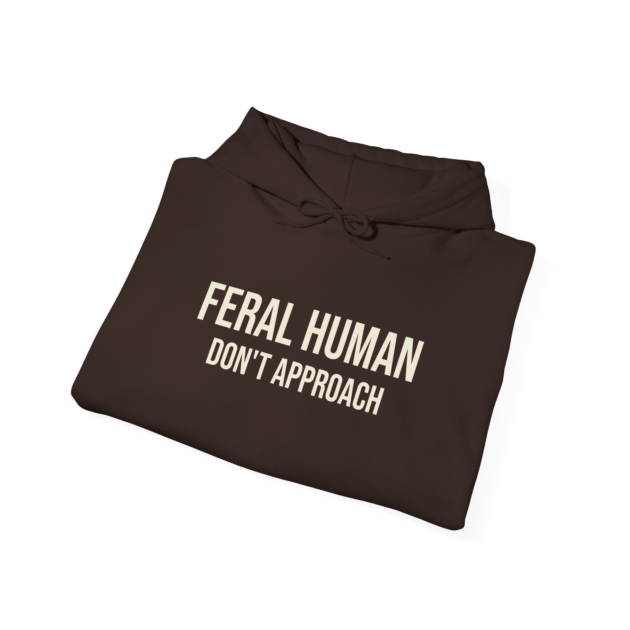 WILDER MENSCH (NICHT NÄHERN) KAPUZENPULLOVER