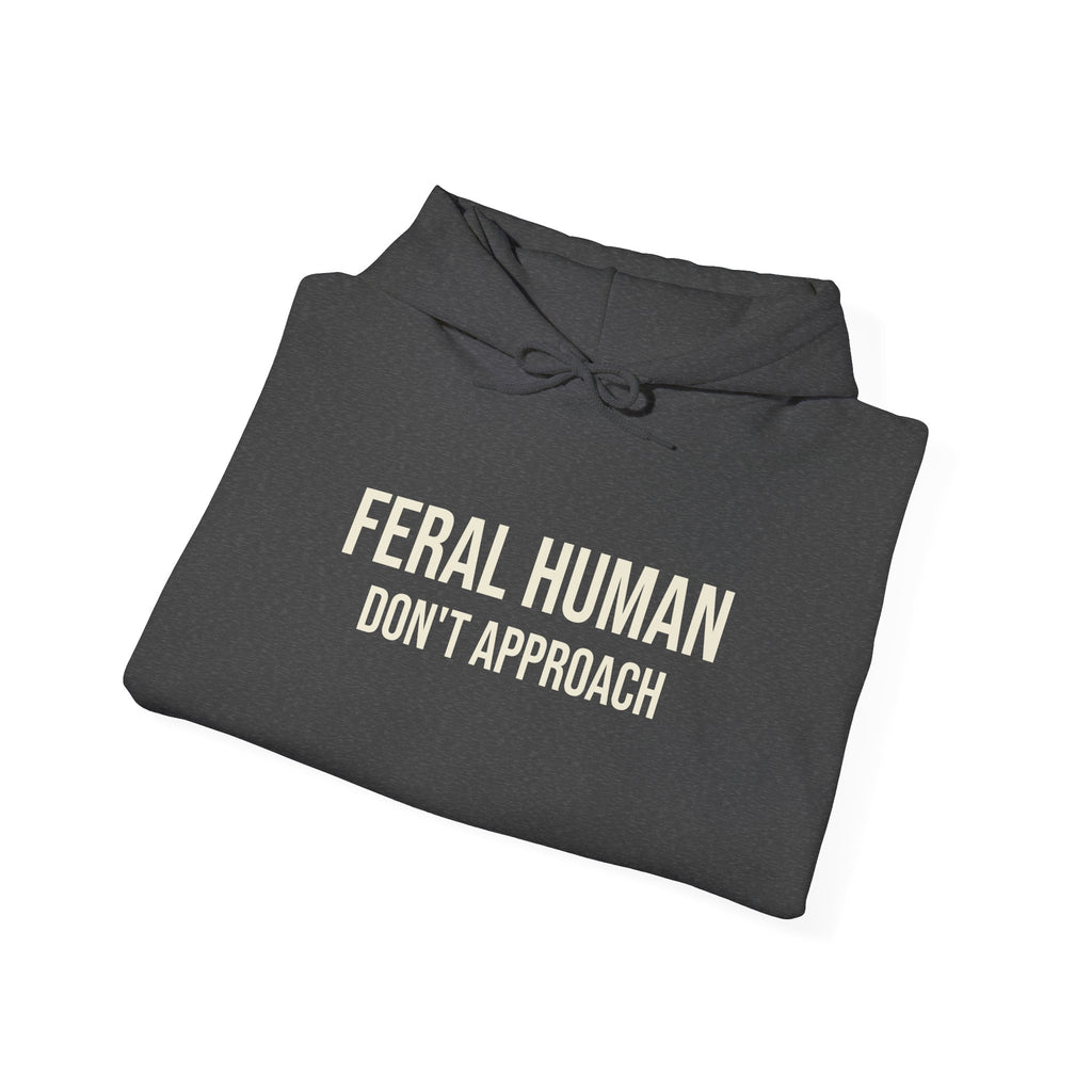 WILDER MENSCH (NICHT NÄHERN) KAPUZENPULLOVER