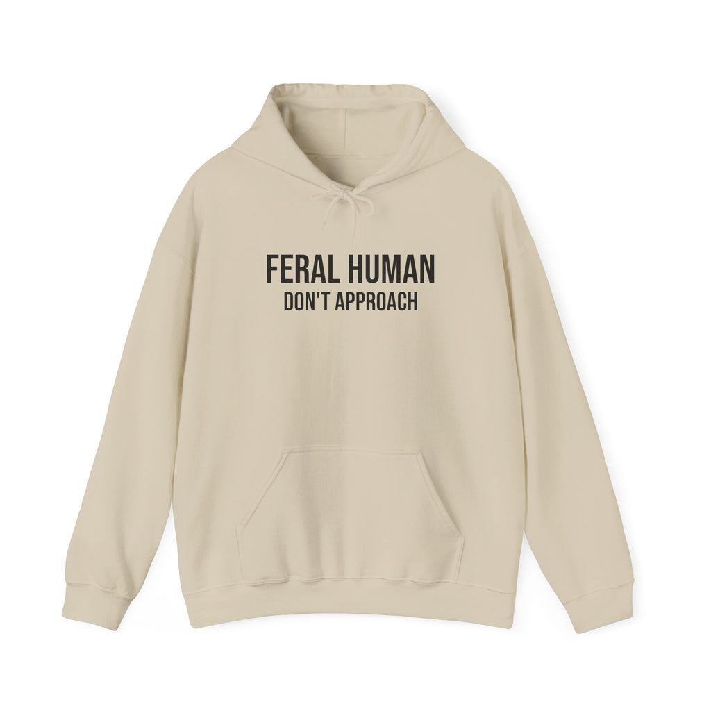 WILDER MENSCH (NICHT NÄHERN) KAPUZENPULLOVER