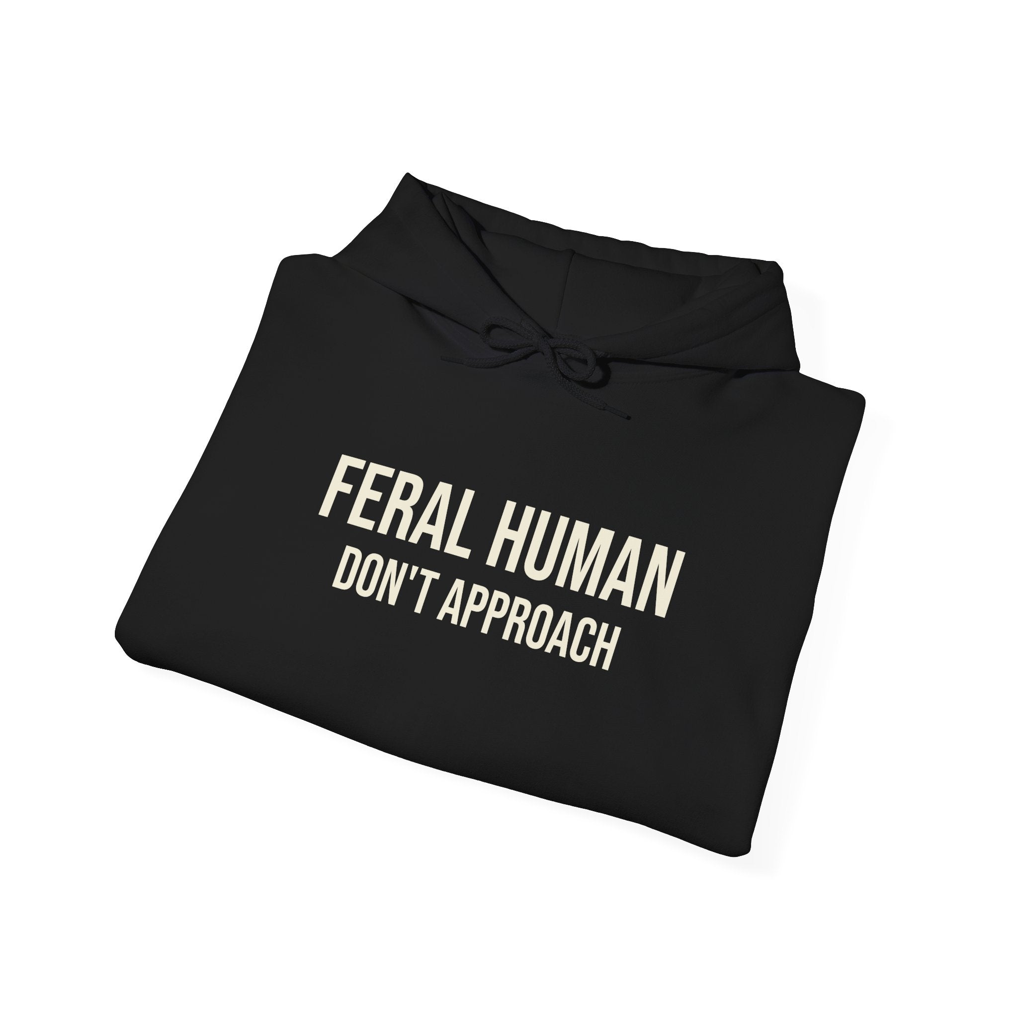 WILDER MENSCH (NICHT NÄHERN) KAPUZENPULLOVER