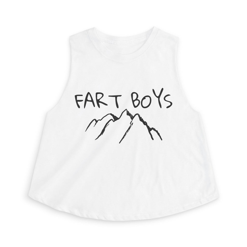 Fart Boys Crop Top – Funny Mountain Graphic Women's Tank
