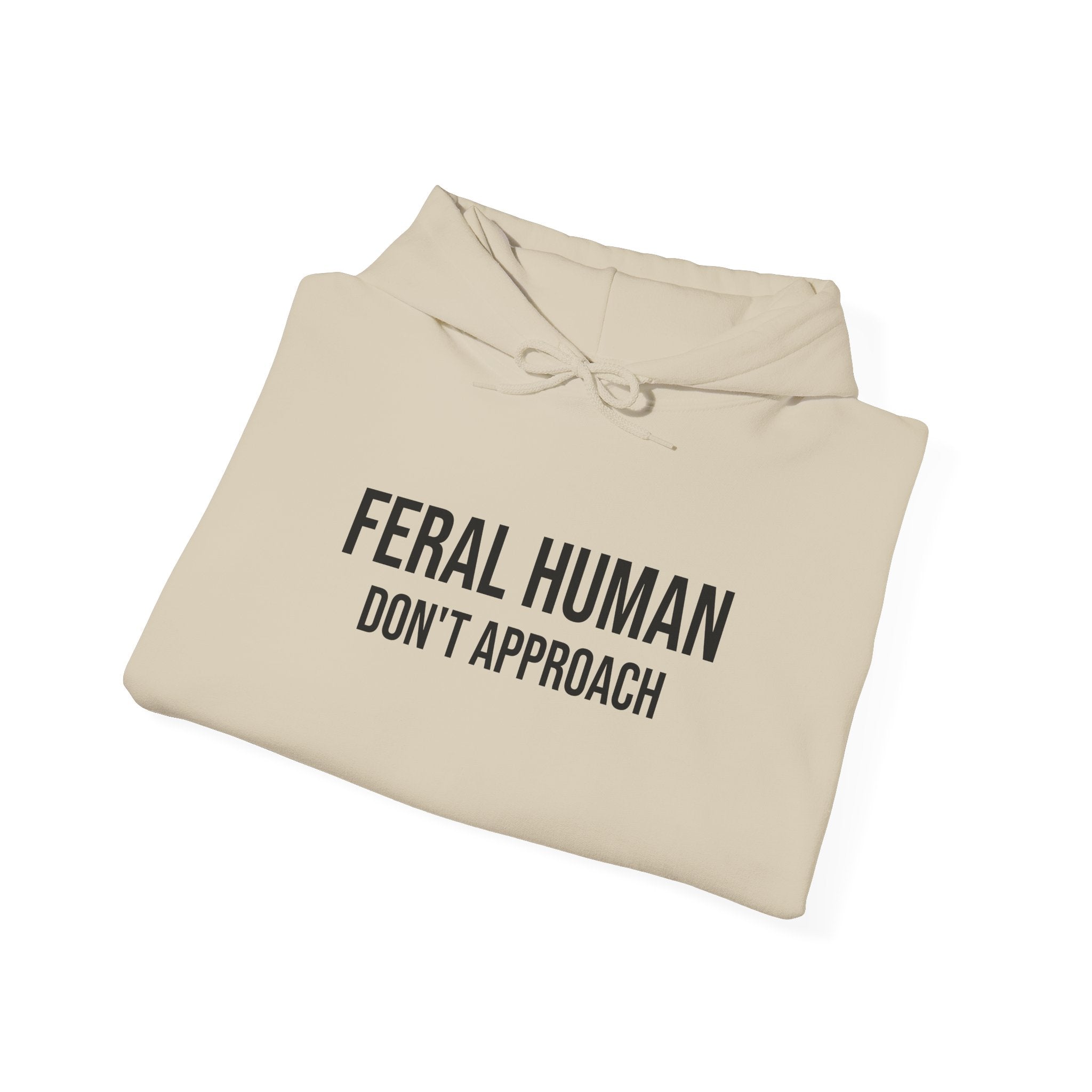 WILDER MENSCH (NICHT NÄHERN) KAPUZENPULLOVER