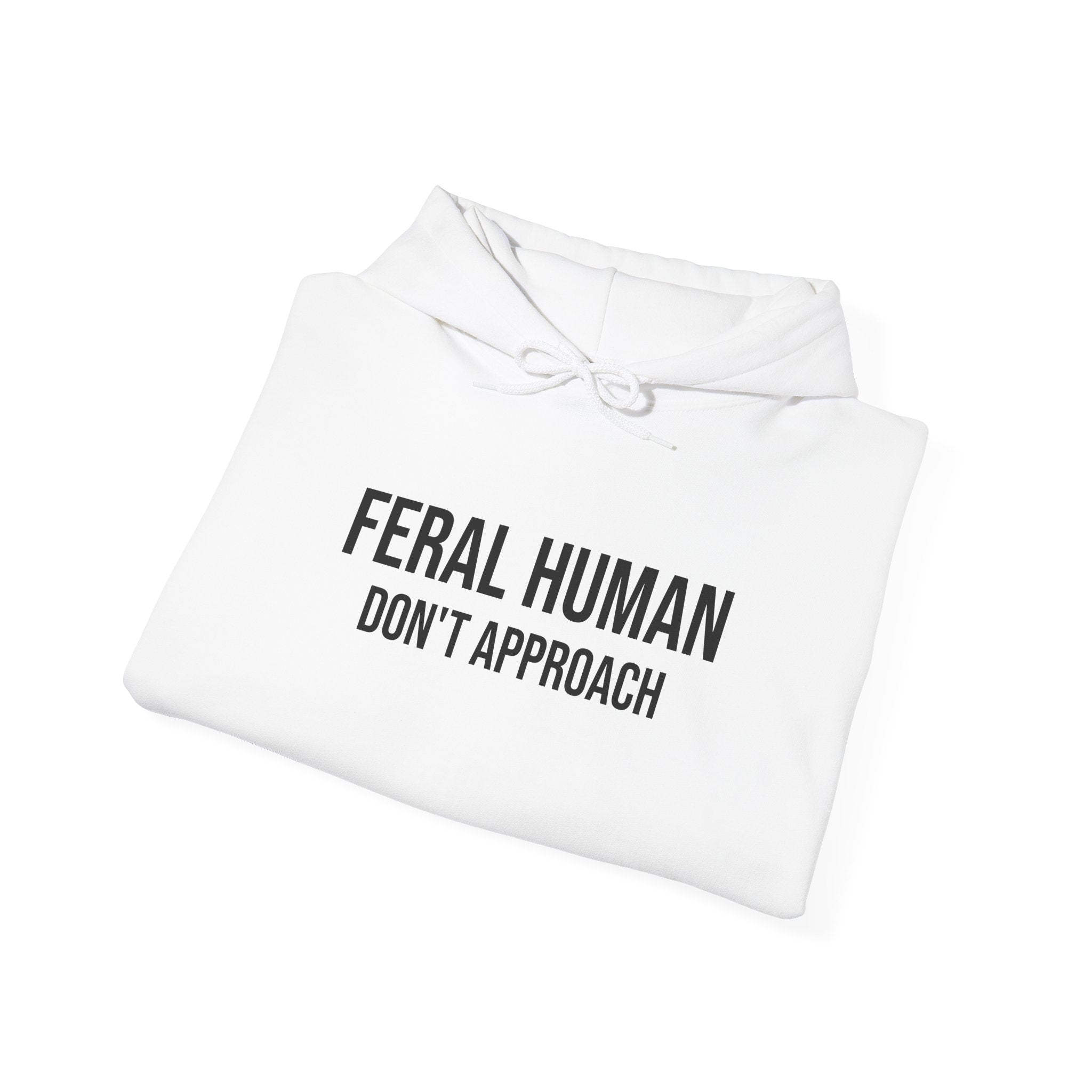 WILDER MENSCH (NICHT NÄHERN) KAPUZENPULLOVER