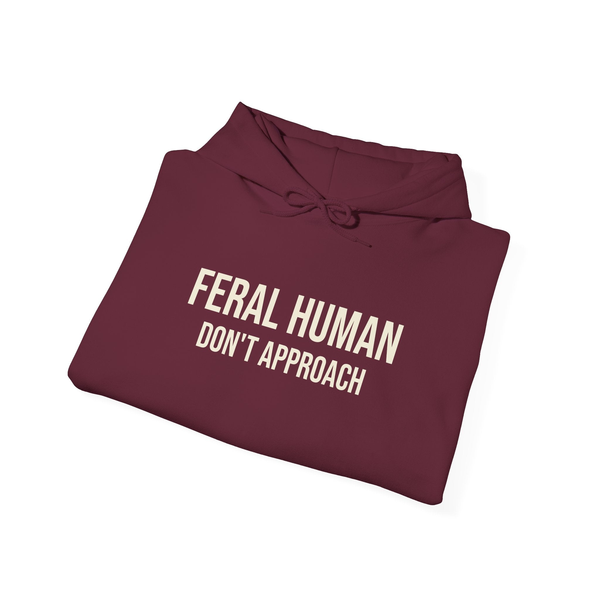 WILDER MENSCH (NICHT NÄHERN) KAPUZENPULLOVER