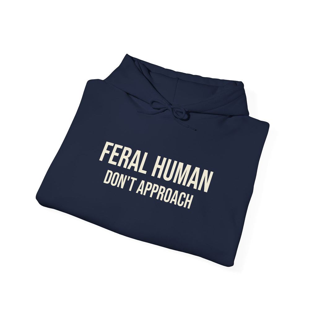 WILDER MENSCH (NICHT NÄHERN) KAPUZENPULLOVER